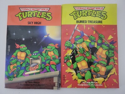 Teenage Mutant Ninja Turtles PB Kids Books X2 TMNT Sky High/Buried Treasure