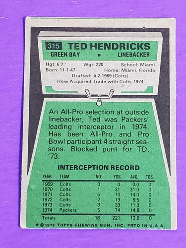 Tarjetas coleccionables de fútbol americano Topps NFL 1975 tú eliges envío gratuito 50 % de descuento en 2 o más - Imagen 113 de 212