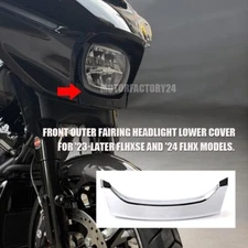 Front Headlight Outer Fairing Trim Cover For Harley Street Glide FLHX 2024 2025