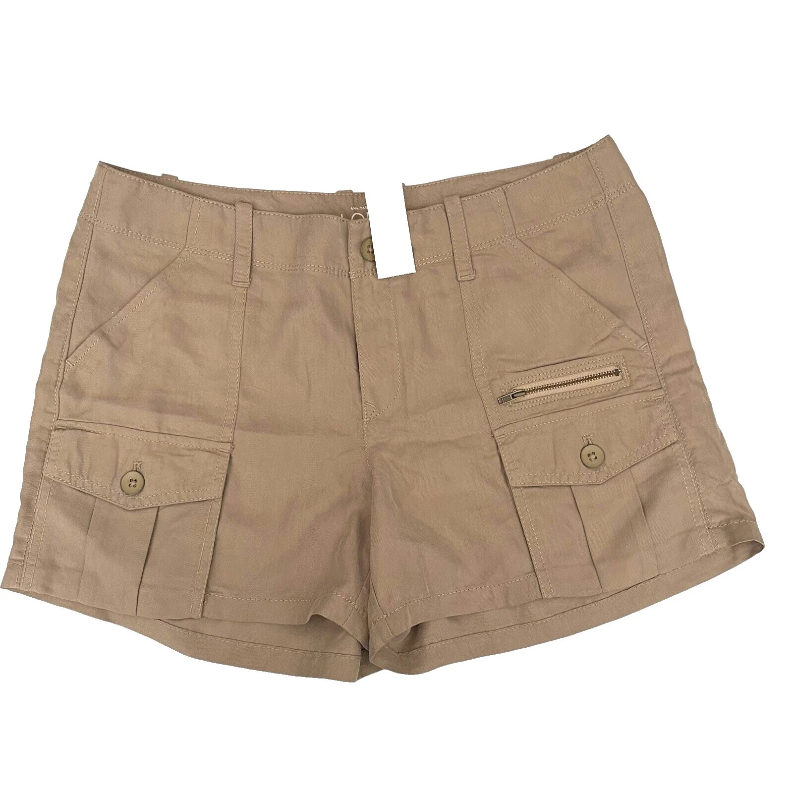 Pantalones cortos para mujer Ann Taylor Cargo lisos