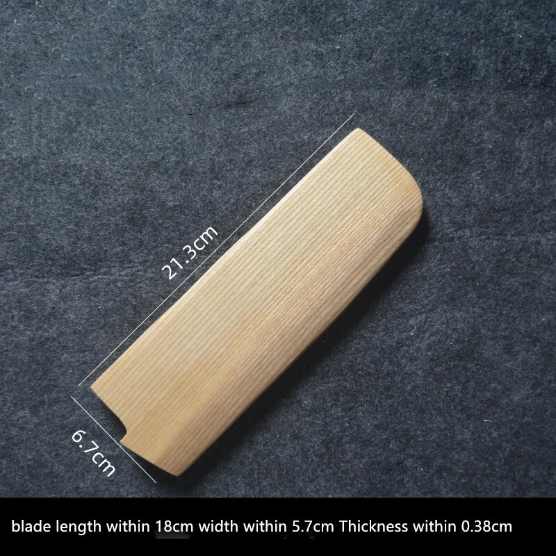 180mm Japanese Chef Knife Sheath Nakiri Knife Storage Case Wooden Saya Knife Bag