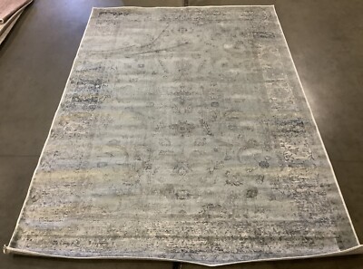 LIGHT BLUE 5'-3'' X 7'-6'' Pressed Pile Rug Reduced Price 1172667956 VTG120-7660-5