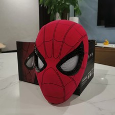 Mascara Spiderman Headgear Cosplay Moving Eyes Electronic Mask
