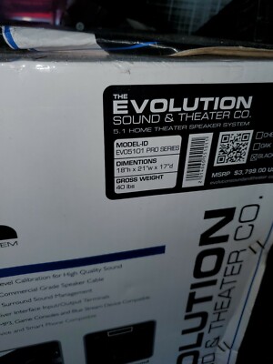 The Evolution Sound & Theater Company 5.1 Home Theater Speaker System Pro Series