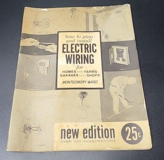 MONTGOMERY WARD ELECTRICAL WIRING MANUAL BROCHURE GUIDE 1960s VINTAGE