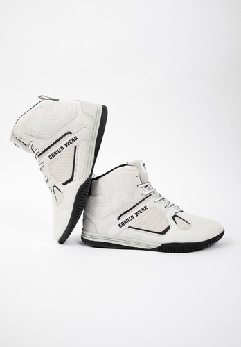 Gorilla Wear Troy High Tops Shoes Scarpe Bodybuilding Bianco | eBay