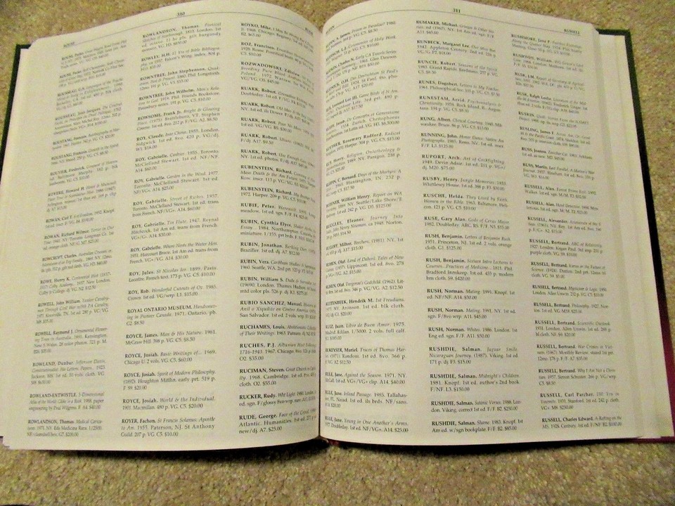 HUXFORD'S OLD BOOK VALUE GUIDE Hardcover Price Guide 25,000 Listings