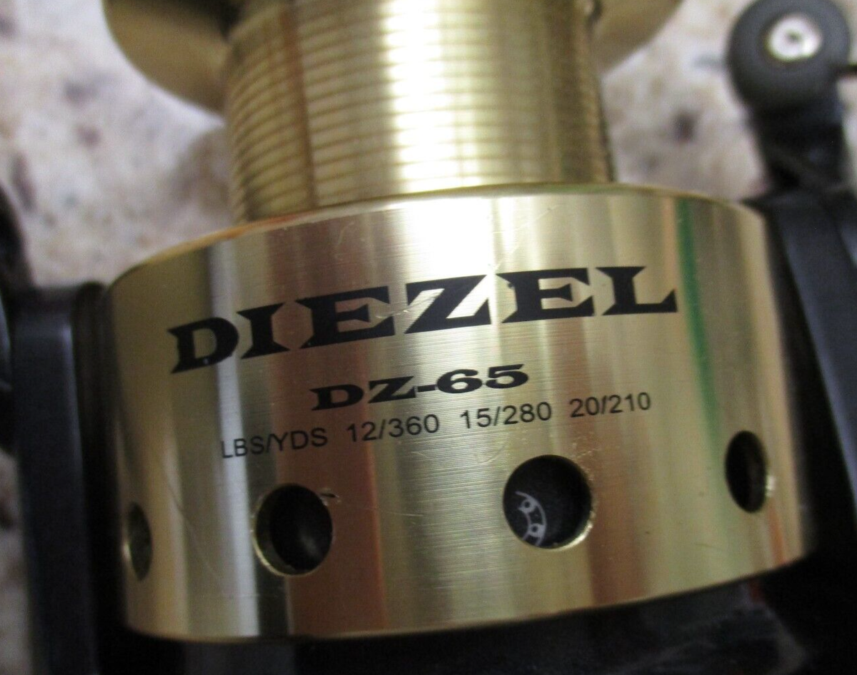 Okuma Diezel DZ-65 NEW Fishing Reel Plus Spool of 760 yds. of 15lb