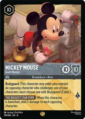 Lorcana   Mickey Mouse - Giant Mouse  - Reign of Jafar # 199