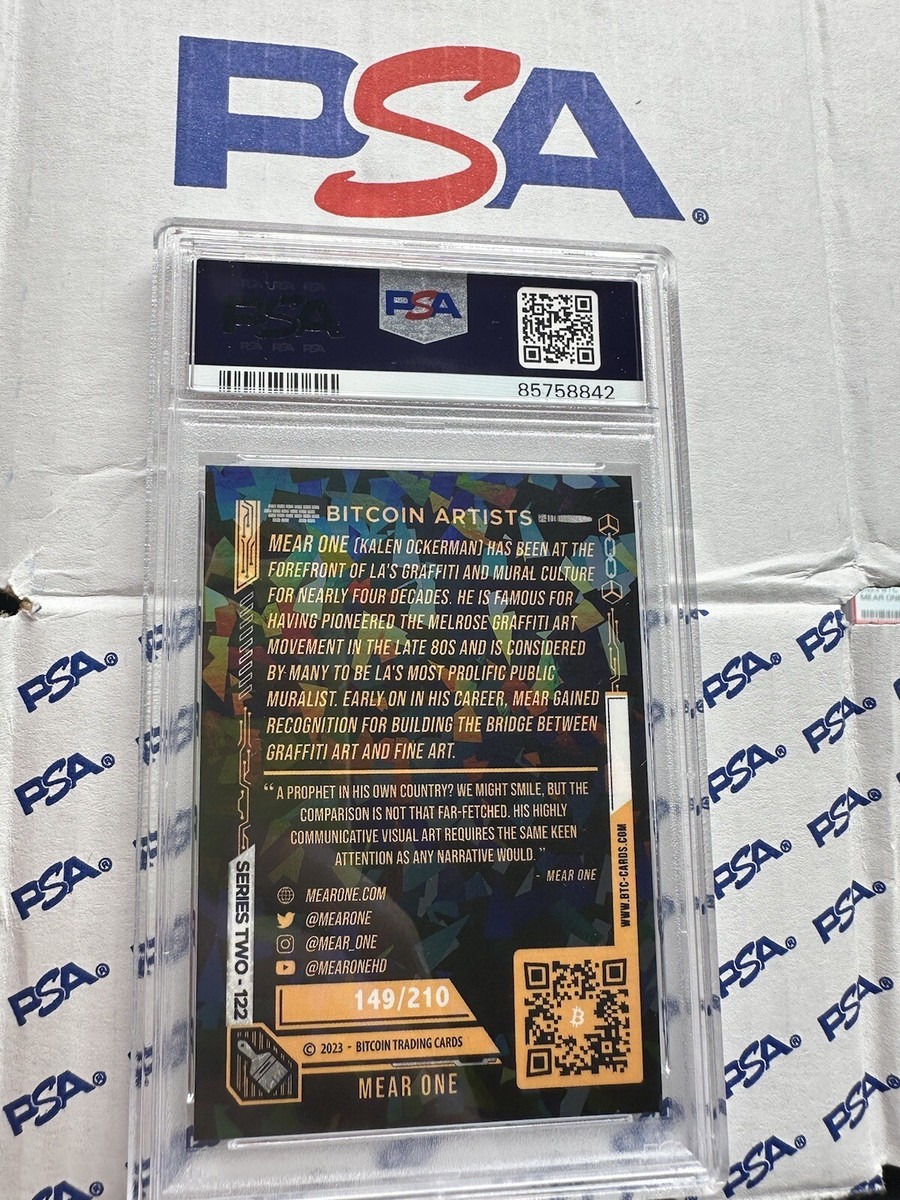 Bitcoin Trading Cards Series 2 S2 Mear One #122 holofoil /210 PSA 9 | eBay