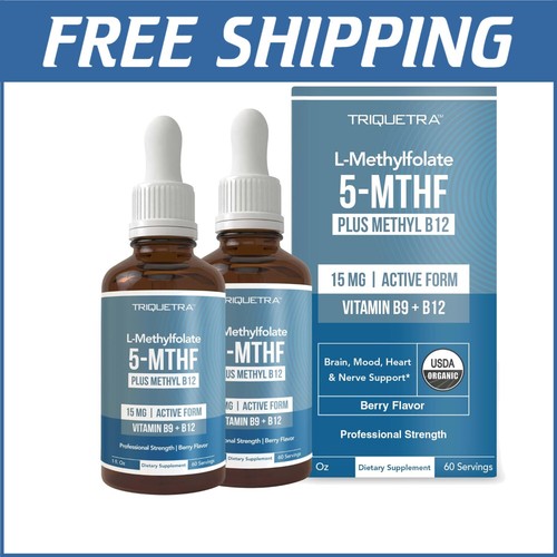 Organic Berry L Methyl Folate Plus Methyl B12 – Professional Strength 2-Pack