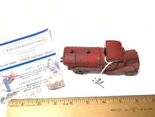 Antique Cast Iron 5" Arcade A C Williams Toy Cast Iron Tanker Truck 1800's
