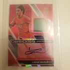 2021 Obsidian Lazar Markovic Benfica Dual Jersey Ink Red Flood Patch auto 05/44
