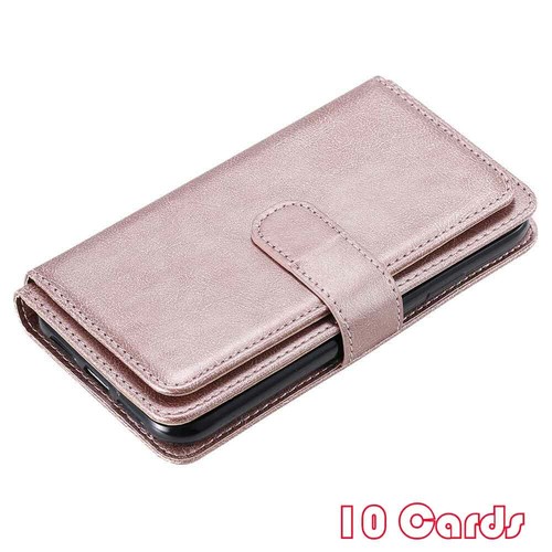 10 Card Holder Wallet Leather Case Cover For iPhone 11 Pro Max XS XR 6s 7 8 SE 2 - Picture 28 of 43