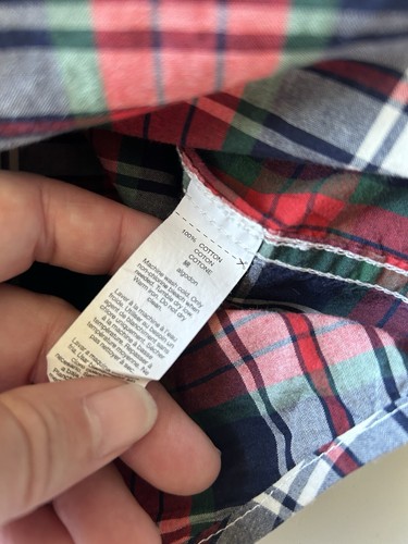 Gap Plaid Long Sleeve Shirt Size 4 - Picture 4 of 5