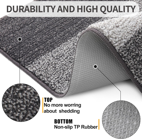 Indoor Door Mat, 32X20 Non-Slip Absorbent Dirt Trapper Entrance Mat, Low-Profile - Bild 3 von 12