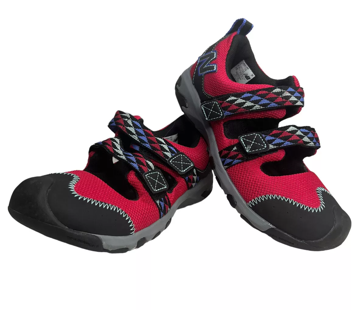 New Balance Outdoor Strap Cap Toe 554 Sandal Kid Size 3 KD554 VVP Red Black