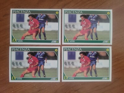 4 X 1992 Score Italian Serie B Soccer Italy Antonio De Vitis Piacenza #330