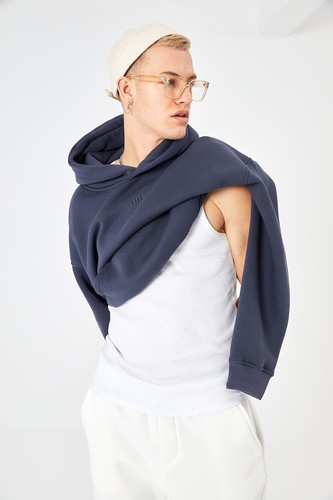 Basic Hoodie Sweatshirt Baumwolle Cotton Unisex - 第 80/93 張圖片