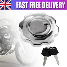 Universal Motorbike ATV Gas Fuel Tank Cap Cover Locking w/ 2 Keys Motorcycle UK