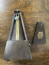 Vintage Seth Thomas Metronome Wood Case Piano Clock Timer Pendulum Wind Up