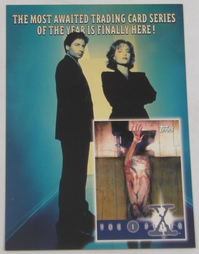 1995 Topps X-Files Trading Cards Promo/Advertisement P3 - Scully & Mulder