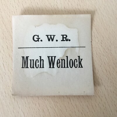 G,W,R,Gepäcketikett, (.  Viel. Wenlock, )
