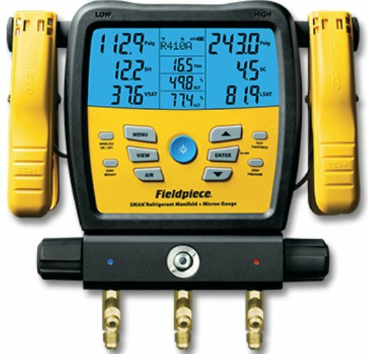 Fieldpiece SMAN380V 3Port Wireless Digital Manifold with Micron Gauge