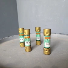 Lot of 4 Fusetron Dual-Element Time Delay Fuse, Class K5, FRN30