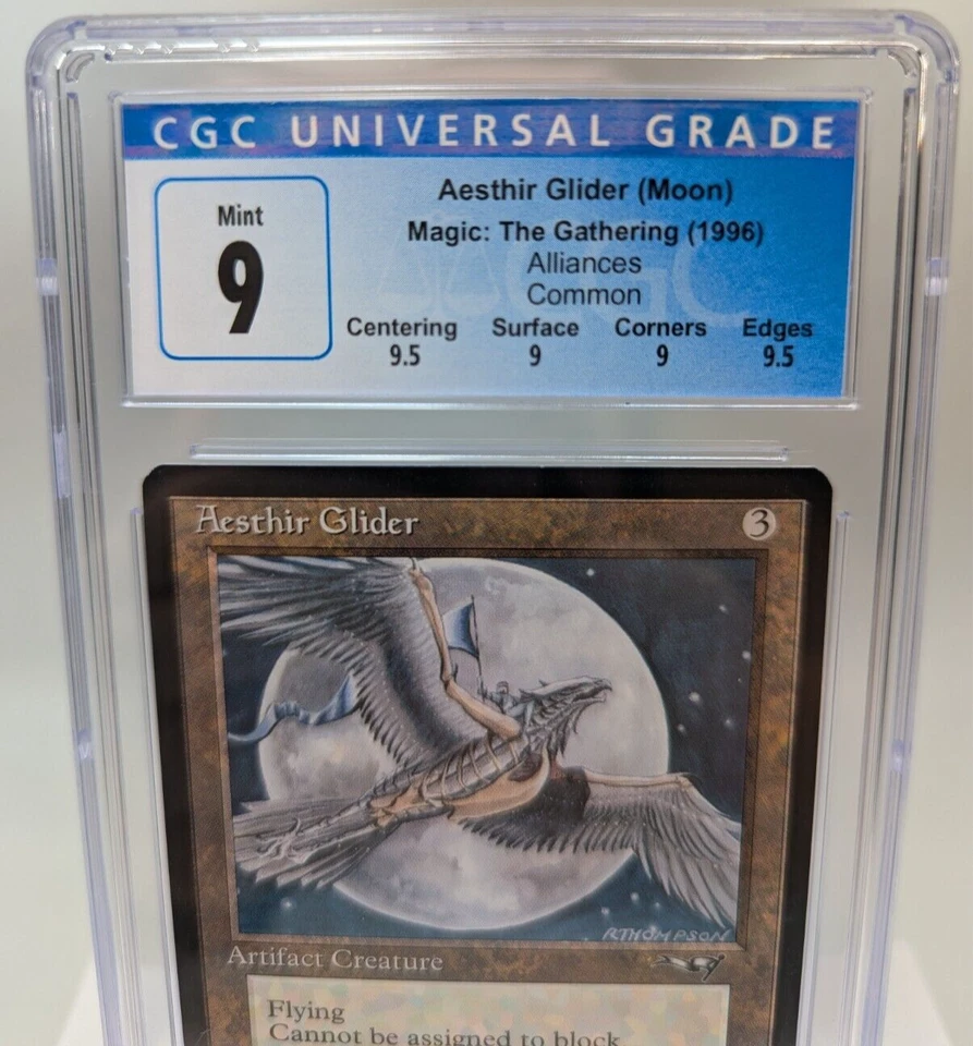 MTG - Alliances - Aesthir Glider - Graded 9.0 - Vintage - Image 2 of 4