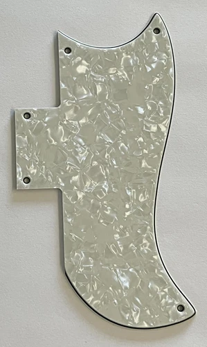 Guitar Parts Guitar Pickguard for Gibson SG '61 Reissue Style,Ivory White Pearl