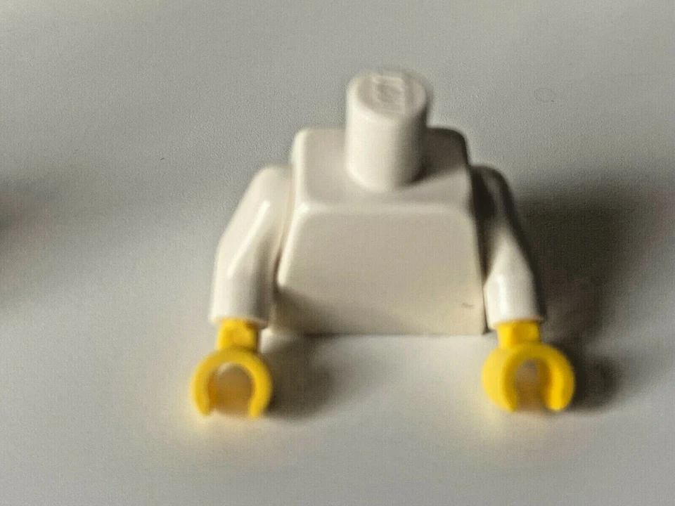 LEGO® 20 x weißer Torso ( Oberkörper ) mit gelben Händen und weißen Armen, Neu  - Bild 2 von 3
