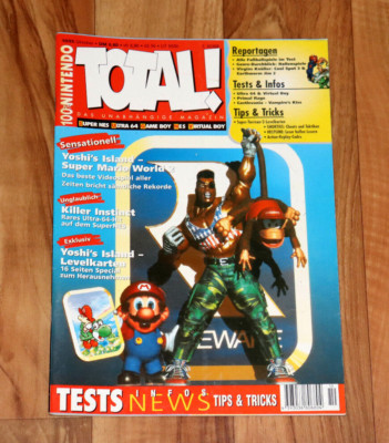 1995 Nintendo Magazine Yoshi's Island Killer Instinct Super Turrican Donkey Kong