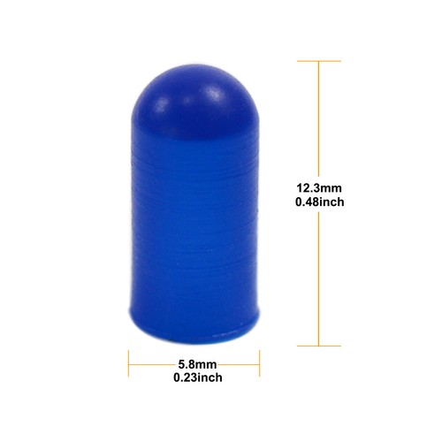 XPT02 150pcs Rubber Caps Covers for 5mm Grain of Wheat Bulbs LEDs Mixed Color - Picture 3 of 5
