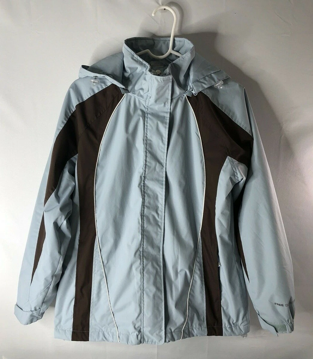 Radiance Free Country women s S baby blue brown winter jacket