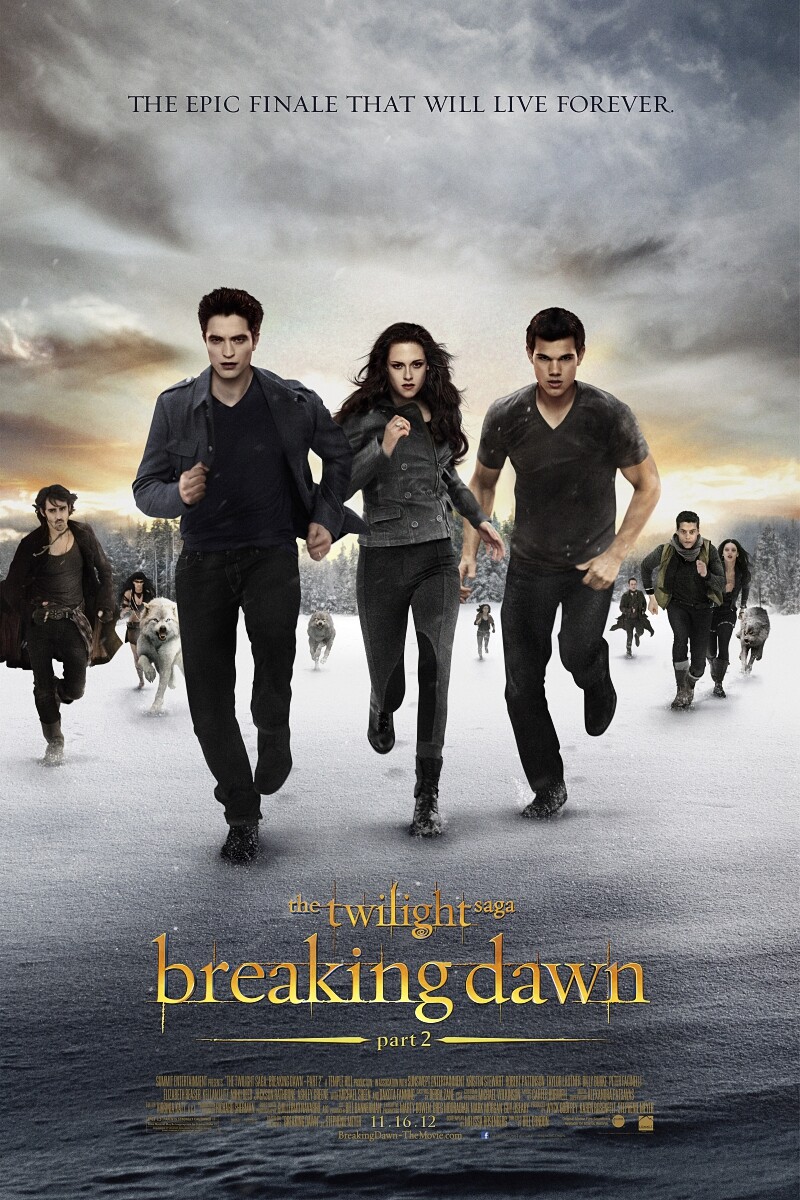 The Twilight Saga Breaking Dawn - Part 2 (2012) Movie Poster 48x32" Silk Print
