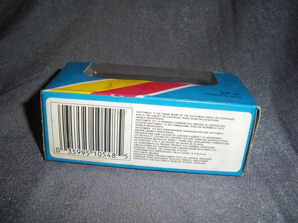 282B Vintage Matchbox MB 47Bus Scuola Distretto 2 USA 1:76 - Immagine 4 di 4