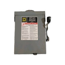 Square D DU222RB Rainproof, Non-Fusible, 60A, 2 pole, 240VAC- New