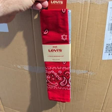 Levi’s Bandana 2 Pcs Gift Set  Multi-Purpose Headband, Wrap, Face & Neck Cover