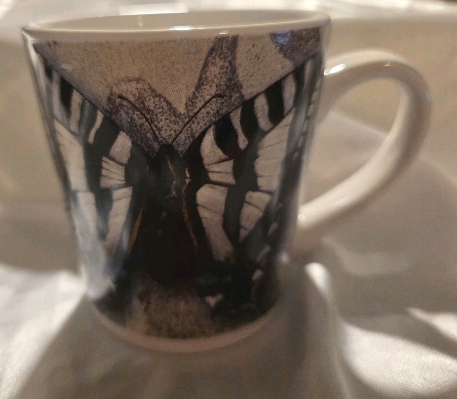 BUTTERFLY Dream As If You’l Live Forever Large Ceramic Coffee Mug High End Pinto