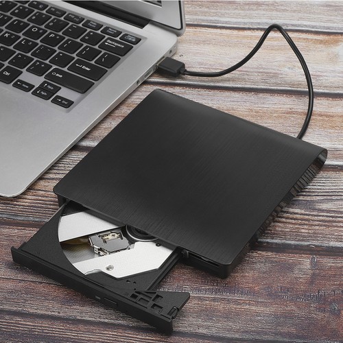 USB3.0 External Mobile Optical Drive DVD RW Burner Brushed Laptop Accessory NEW - Afbeelding 5 van 12