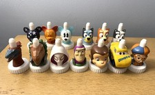 Good 2 Grow Juice Toppers Lot USED Blippi Ghost Spider Bluey Mickey George Car