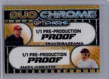 Travis Bazzana Jace Laviolette 2025 Leaf Baseball 1/1 Pre Production Proof