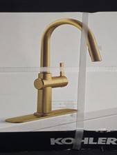 Kohler Clarus Pull-Down Kitchen Faucet Single Handle Brushed Moderne Brass