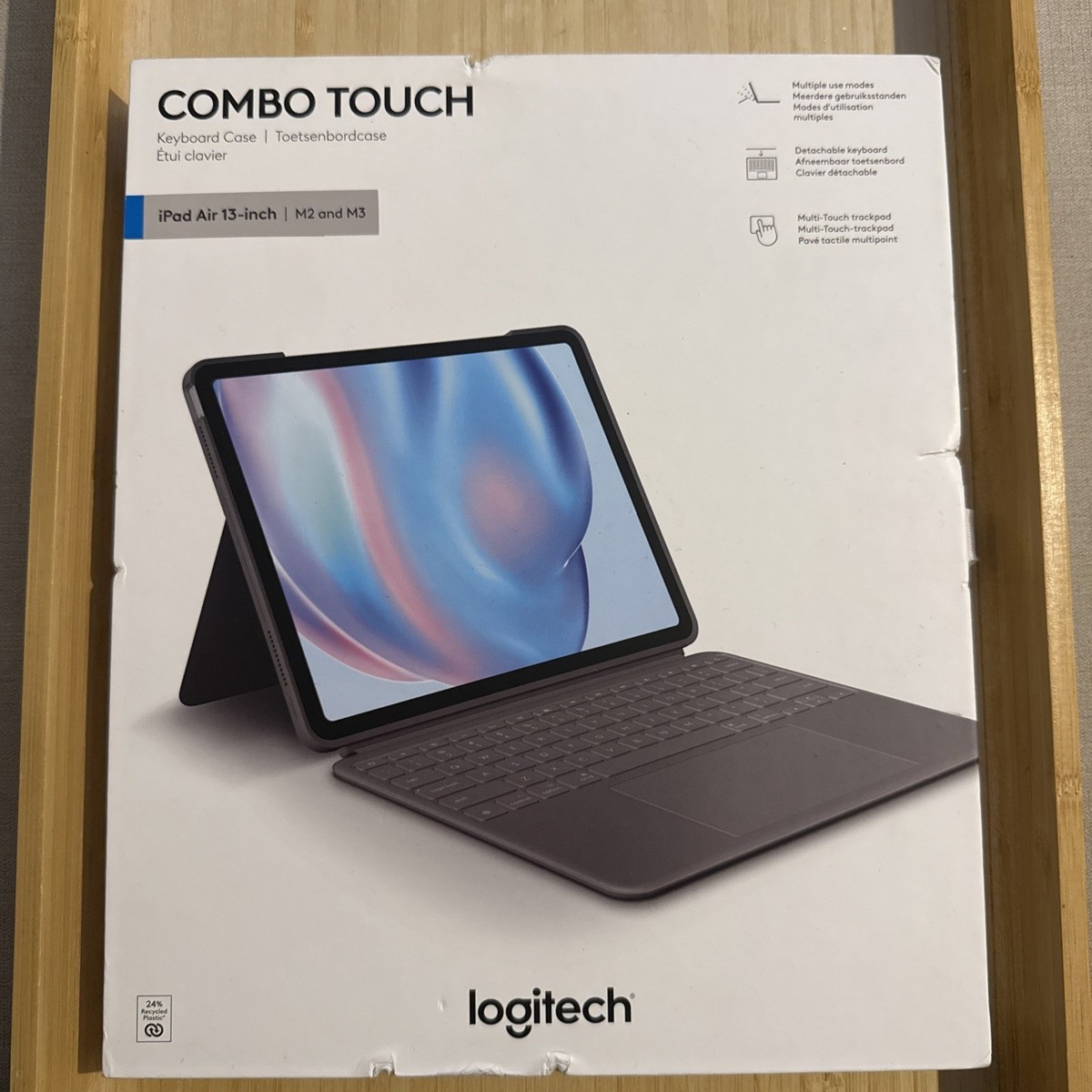 🟢 Logitech Combo Touch Keyboard Case Apple iPad Air 13