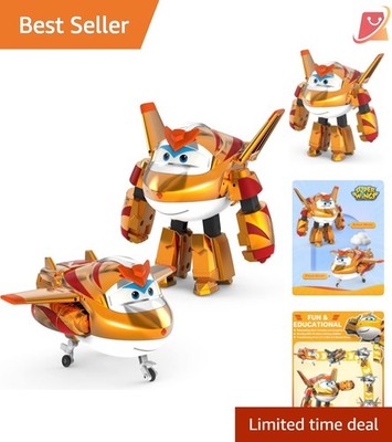 Transforming Airplane Toy for Kids 3-5 Robot to Plane No Battery Needed