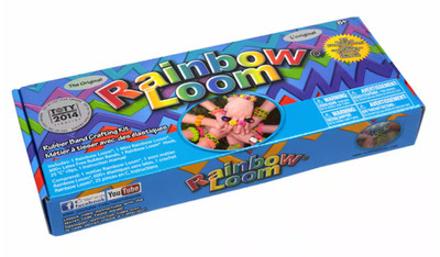 Rainbow Loom Bracelet Making Kit NEW In Box + BONUS 600 Blue Rubber Bands