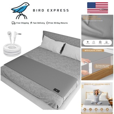 Queen Size Grounding Sheet with Silver Fiber for Better Sleep and Energy 27''x60''