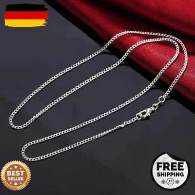 Panzerkette Königskette 2mm Echt 925 Sterling Silber Kette Halskette 40-75cm - Bild 1 von 4
