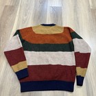 Beams Japan Wool Crewneck Multi Stripe 5G Sweater Mens Size Medium — photo 5
